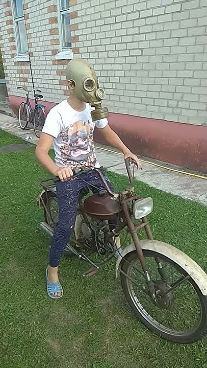 Газовый мопед Рига - YouTube