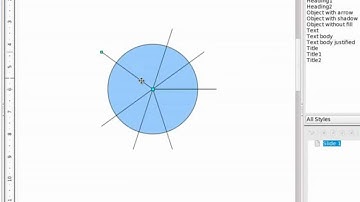 Creating a spoked wheel in OpenOffice.org Draw