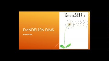Dandel10n DIMS - Trace Tables