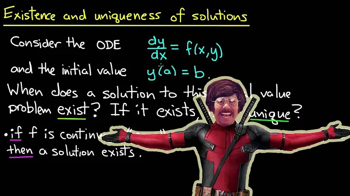 Existence-uniqueness principle for 2nd order linear ODEs