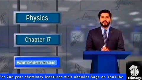 magnetic properties of solids ( part 1)by Hassan Fareed
