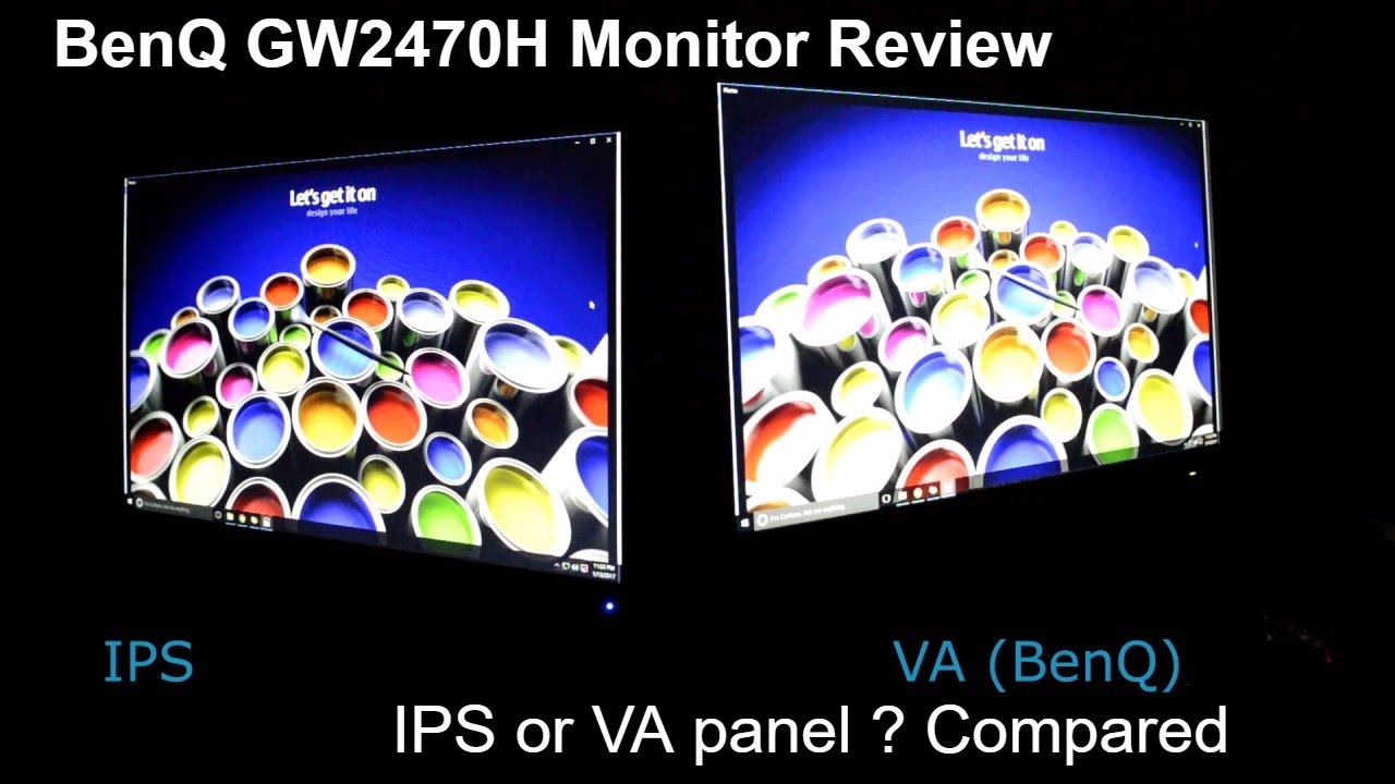 Benq GW2470H 24 (23.8) inch monitor Review | AMVA (VA) vs IPS panel -  YouTube