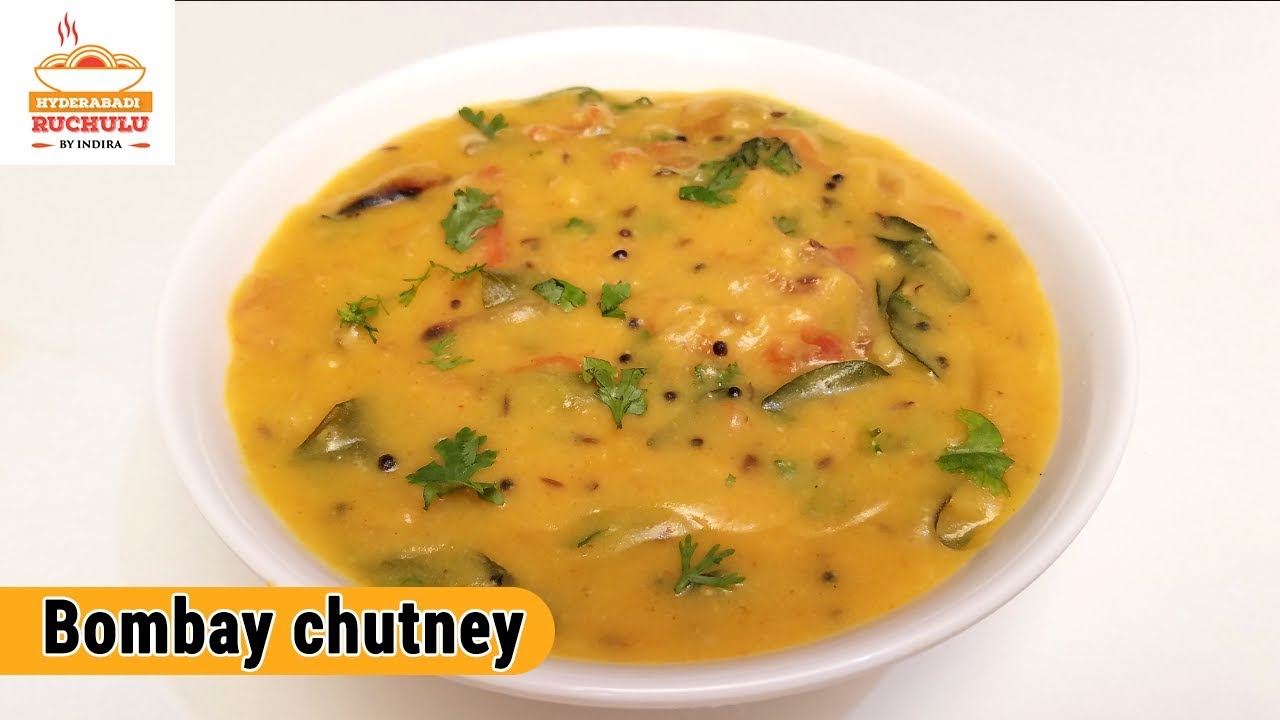 Bombay Chutney Recipe | Bombay Chutney for Idly, Dosa, Poori, Chapati | How to make Chutney | Hyderabadi Ruchulu