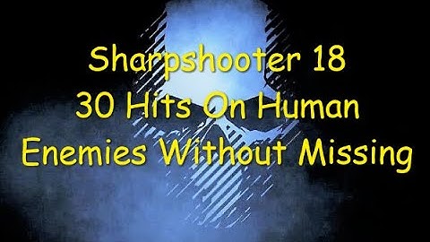 Ghost Recon Breakpoint : Sharpshooter Rank 18 : 30 Hits On Human Enemies Without Missing *NEW*
