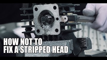 How NOT to repair a stripped head. Spark Plug Thread repair gone wrong.