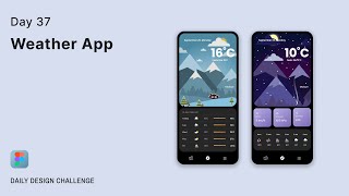 일일 UI 디자인 챌린지 | 37일차 | 날씨 앱 screenshot 4