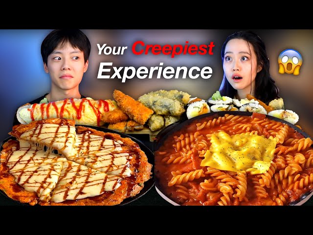 ME AND MY BEST FRIEND GOT STALKED BY A SERIAL KILLER FOR 3 YEARS… Korean Cheese Corn Pizza Mukbang class=