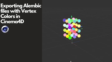 Exporting Alembics with Vertex Colors in Cinema4D