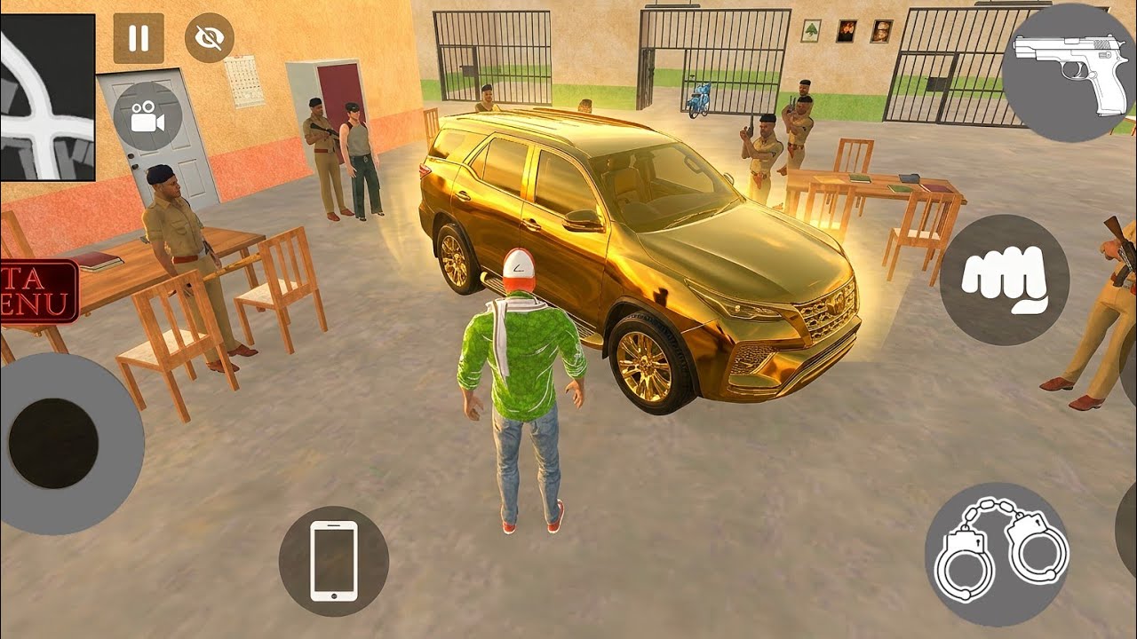 Franklin Ne police walon ki Kar ki modified Kardi 🤩🥳 indian left auto simulator game 💥😯