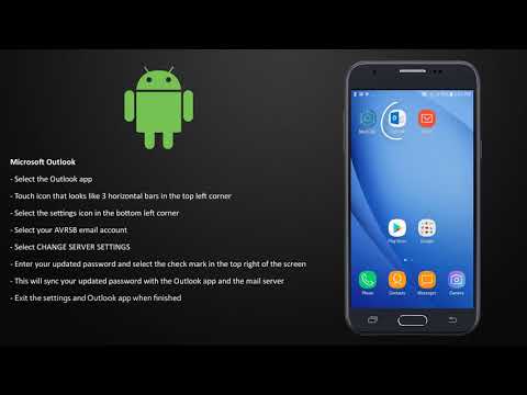 AVRCE  Video Tutorial  - Updating Email Passwords on Your Android Mobile Device