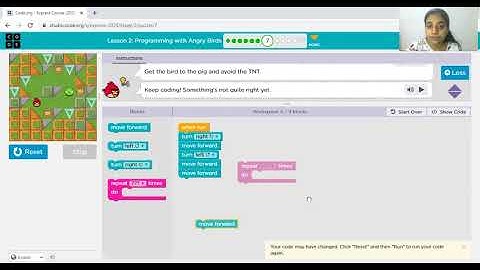 Lesson-2 Programming with angry bird of CS Fundamental Express Course