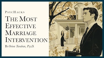 The most effective marriage intervention: get out of the house