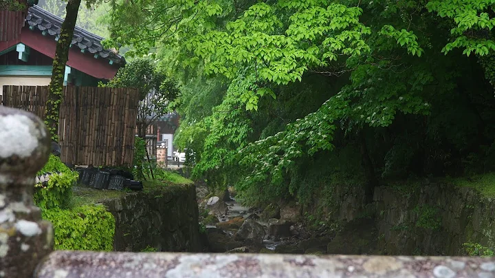 Heavy rain falling on a quiet ancient temple, a picturesque picture of a thousand-year-old temple - DayDayNews