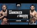 UFC Louisville: Cannonier x Imavov | 8 de Junho | Exclusivo no UFC Fight Pass