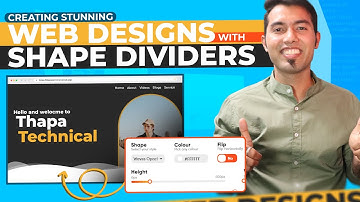 Creating Modern Unique and Custom Shapes in Websites Using Shape Dividers 🔥