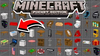 COMO BAIXAR MOD DE MÓVEIS PRO MINECRAFT PE! (Minecraft pocket edition)