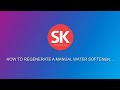 HOW TO Regenerate A Manual Water Softener - By Sylvester Keal