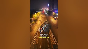 A train that running on the road without Tracks! China’s intelligent rail transit!