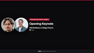 Philipp Pietch & Will McMullen, ONA | Opening Keynote