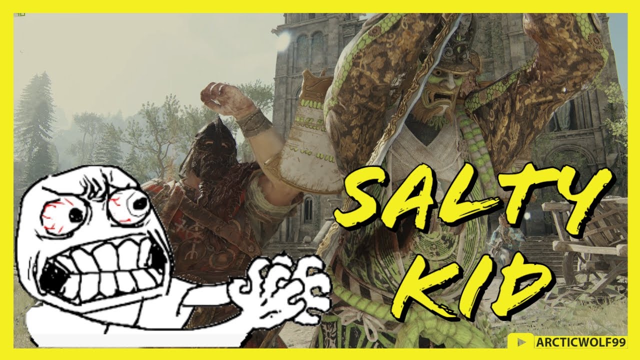 [For Honor] SALTY KID FOR HONOR GRIEFS his own TEAM, TRASH TALKS and in the END he HARDTRIES to WIN