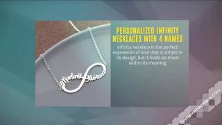 Personalized infinity necklaces with 4 ...