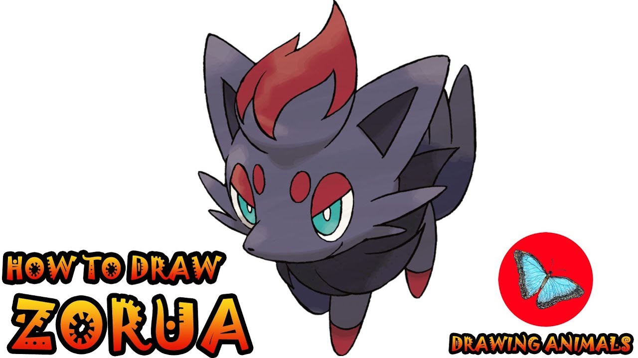 Como desenhar o Pokémon Zorua! –  – Desenhos para Colorir