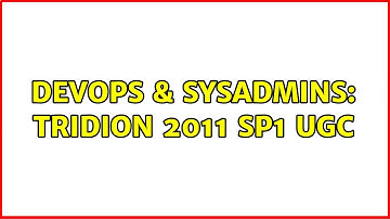 DevOps & SysAdmins: Tridion 2011 SP1 UGC (2 Solutions!!)