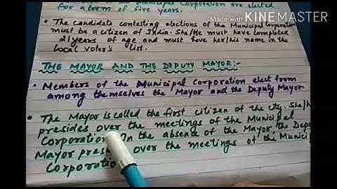 MLZS JHANSI CLASS 6 Social Studies Civics Chapter 7 Urban Administration Lecture 2