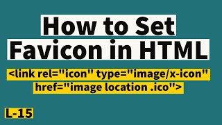 Simple Code for Using HTML Favicon in Notepad