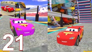 Splashy Superhero Lightning McQueen Stunts Cruz Ramirez Walkthrough Part 21 (iOS, Android) screenshot 2