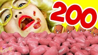 EATING 200 HOTDOGS EATING SHOW CHALLENGE ♥ CHICKYPIE MUCKBANG ♥