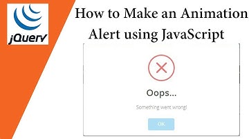 How to Make an Animation Alert using JavaScript 💡 SweetAlert 💡