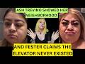 ASH TREVINO SHOWED HER NEIGHBORHOOD AND FESTER CLAIMS THE ELEVATOR NEVER EXISTED