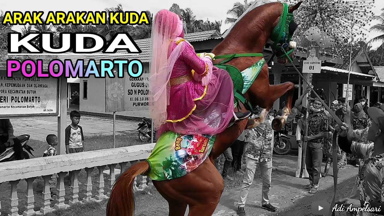 Arak-arakan KUDA di Desa POLOMARTO kec BUTUH PURWOREJO // KUDA JOGET DAN KUDA JINGKRAK