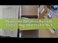 Reseña del BellaHills Barra de Cortina Negra Extensible 76-190cm,25 mm de Diámetro Barra,Instalación