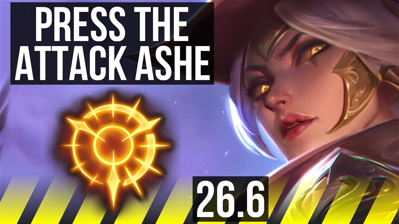 ASHE & Thresh vs CAITLYN & Senna (ADC) | 57K damage, Press The Attack ...