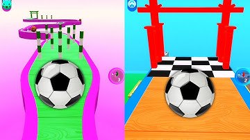 ⚽⚽📍Sky Rolling Ball 3D Vs Reversed Gameplay Max Level 317