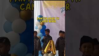 REALLY CUTE KINDERGARTEN CHILDREN'S PANTUN