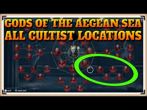 Assassin&rsquo;s Creed Odyssey All GODS OF THE AEGEAN SEA Cultist Locations - Cult Unmasked Trophy