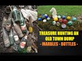 Bottle Digging - ACL Soda Bottles - Vintage Marbles - Treasure Hunting - Antiques - Marble Run -