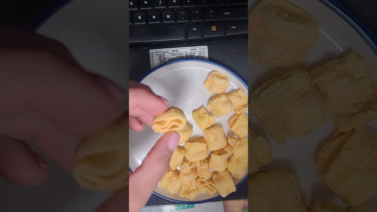 ASMR Eating Sweet Corn Turtle Chips