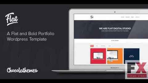 Preview Flat Studio - Responsive One Page WordPress Theme
