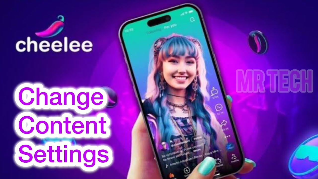 How to Change Content Setting in Cheelee Application - YouTube