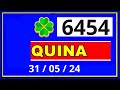 Quina 6454 - Resultado da Quina Concurso 6454