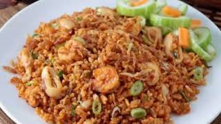 resep nasi goreng seafood enak & mewah || ala resto