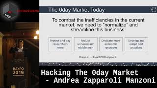 #HITBHaxpo D1 - Hacking The 0day Market - Andrea Zapparoli Manzoni