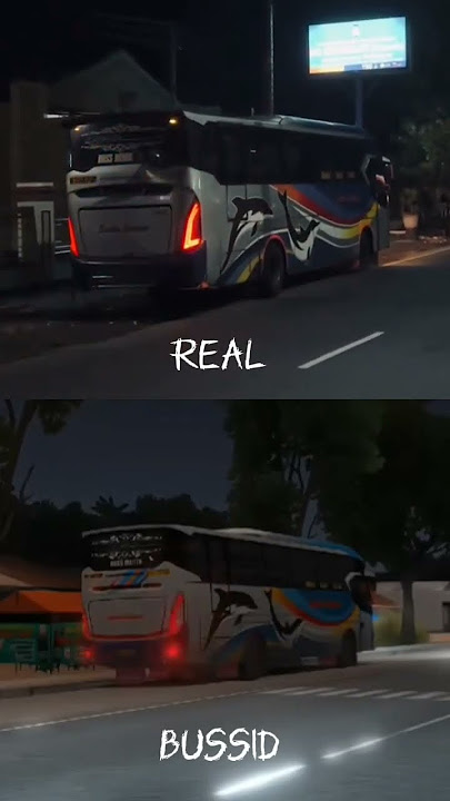 Pesona Sein Konslet Bus Sugeng Rahayu Sumber Selamat Game BUSSID vs. Real #bussid #sugengrahayu #fyp