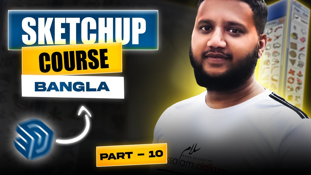 complete-sketchup-course-bangla-swimming-pool-pool-house-pergola