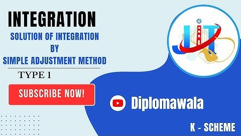 TYPE - 1  INTEGRATION #K_SCHEME #msbte #applied_maths  #diplomamaths @DIPLOMAWALA_polytechnic
