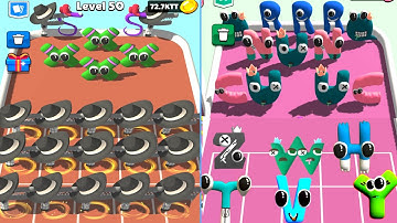 Merge Alphabet: Lore Run: Merge battles, abcdefghigklmnopqrstuvwxyz ,New Update 🌟🌟🌟🌟 Part 1